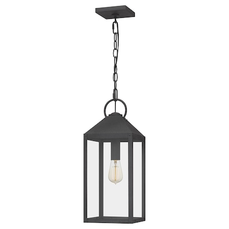 Quoizel Thorpe 1-Light Mottled Black Mini Pendant TPE1508MB